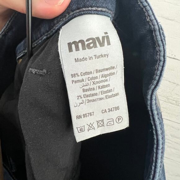 Mavi Dark Wash Sporty Denim Straight Leg Jeans Size 38 x 30 - Picture 8 of 9